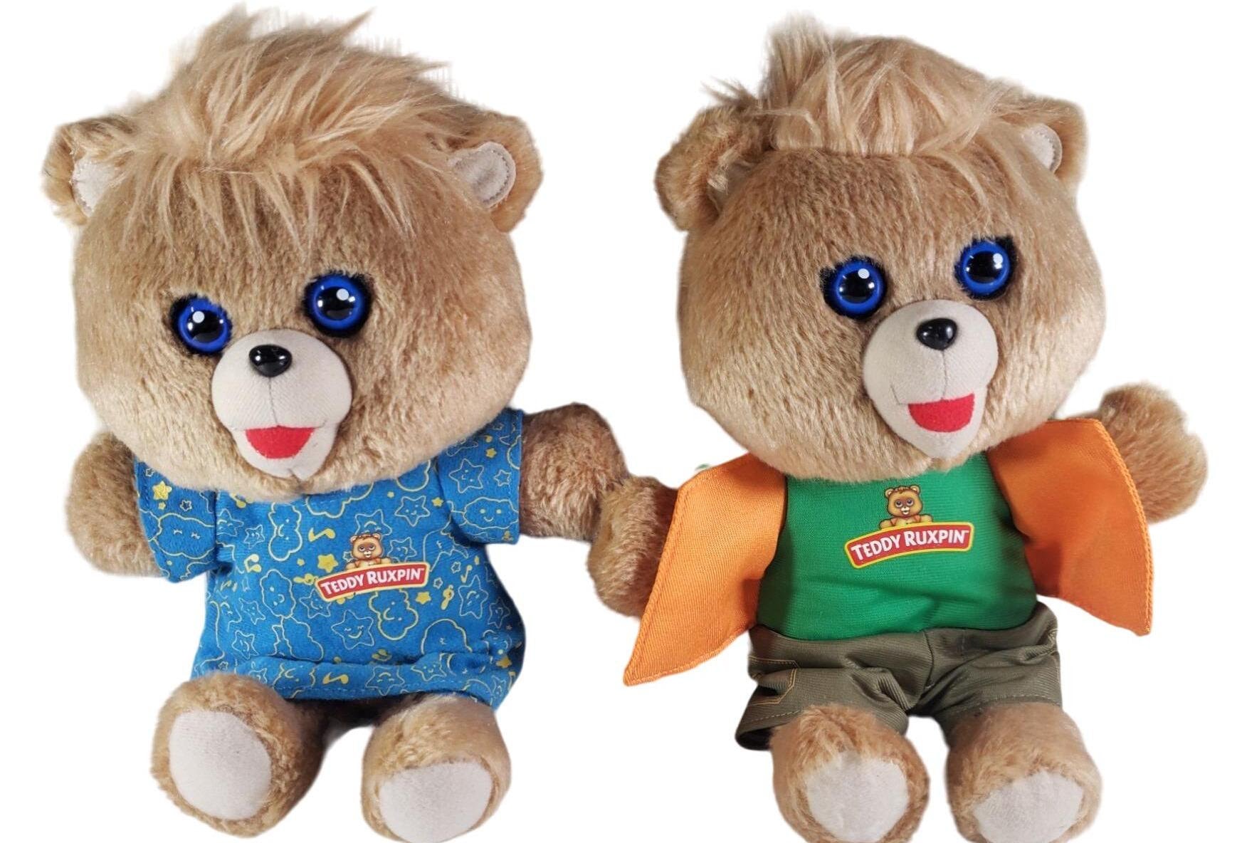 Teddy Ruxpin Hug N Sing Lullaby Plush Set Girl Boy Stuffed Animal
