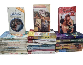Harlequin Romance Novels Mixed Authors Paperback Vintage Lot of 23
