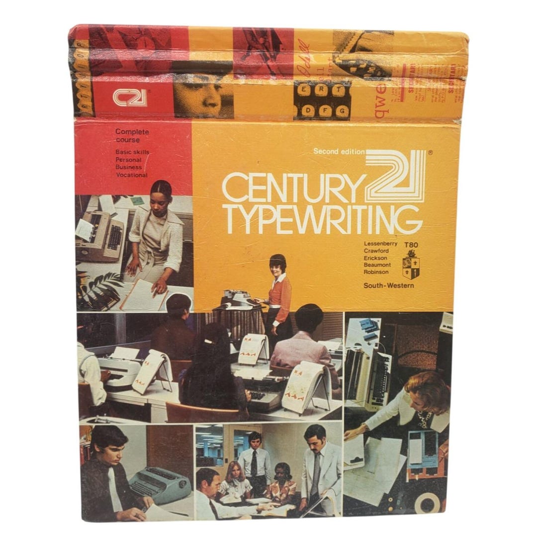 Type Writing Textbook Century 21 Typewriting Textbook South-western Publishing Co. 1977 ...