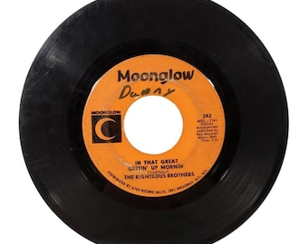 Righteous Brothers 45 RPM Vinyl Record  Justine/ In That Great Gettin Up Mornin