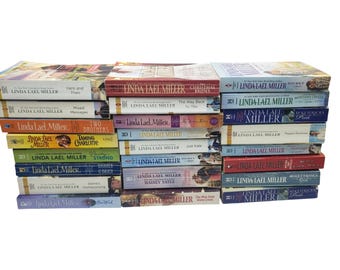Linda Lael Miller Paperback Book Lot 24 Romance Novels Mixed Titles and Series