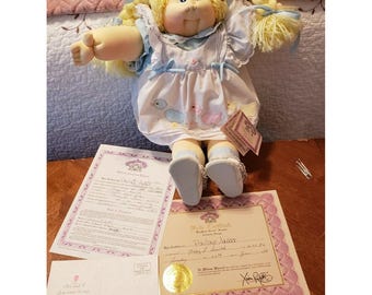 Cabbage Patch Xavier Roberts Sculpture Doll PAULINE AMBER Little People Vintage