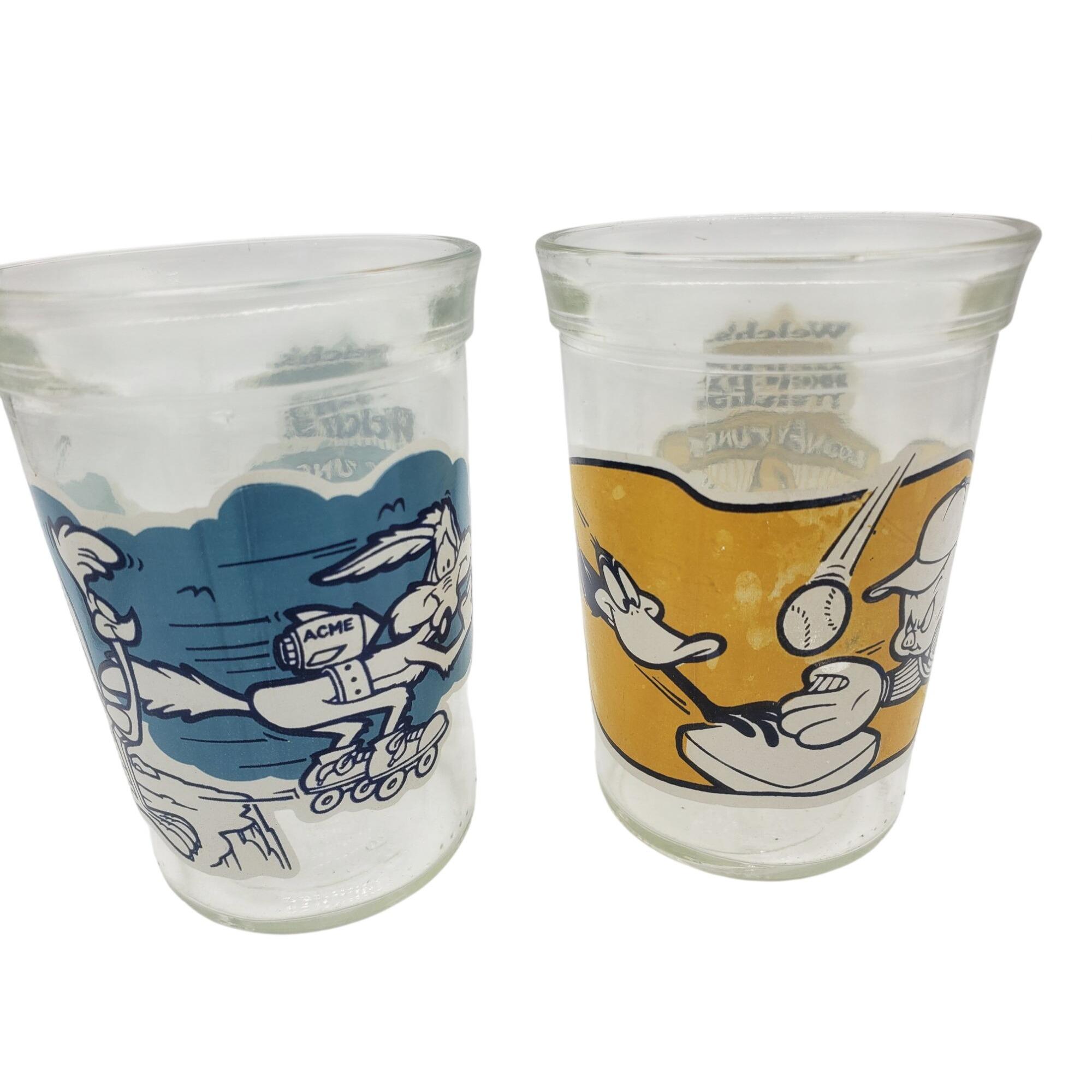 Vintage Luminarc Looney Tunes Illusions 5 PC Canister Set Glass Pitcher Brand Ne
