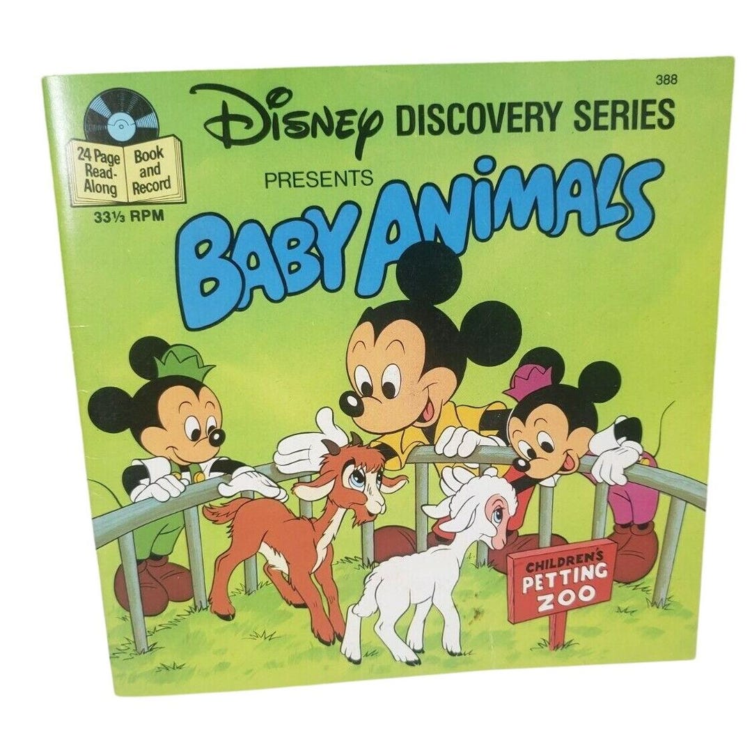 Walt Disney Discovery Series Baby Animals 33 1 3 RPM Read along Book Walt Disney Discovery Series Baby Animals 33 1 3 RPM Read along Book