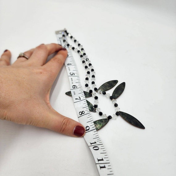 Vintage Mid-Century Modern Copper Blue Enamel Rev… - image 7