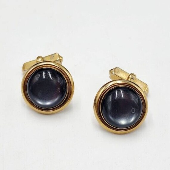 Boutons De Manchette Martelés Ton Or Par Swank 12215 - Occasion En Bon état