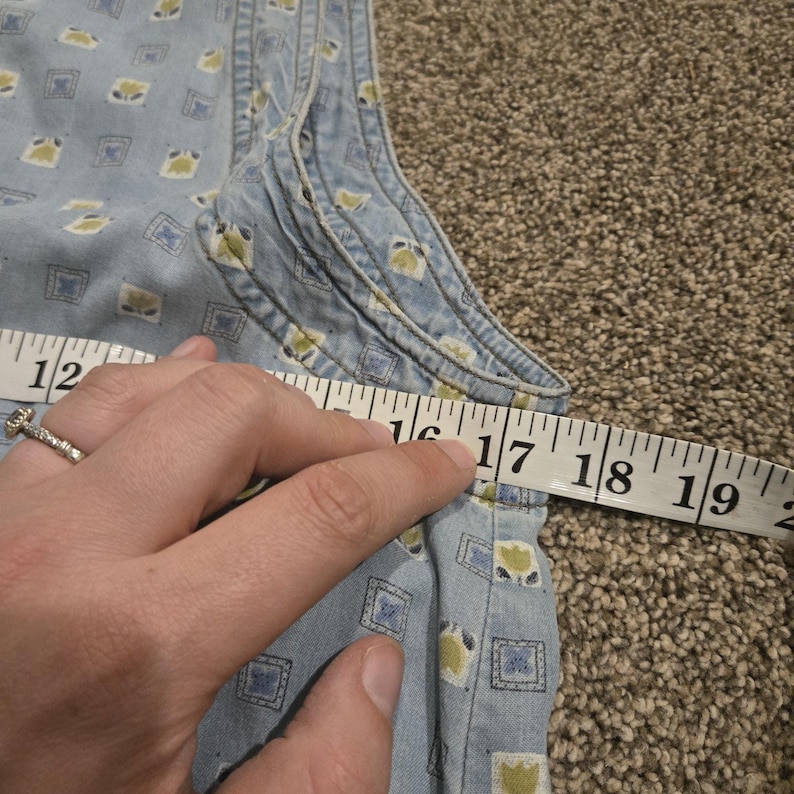 VTG Pulp Overall Dress Floral Sz S Earthy Tencel Lyocell Pockets USA Cottage image 9