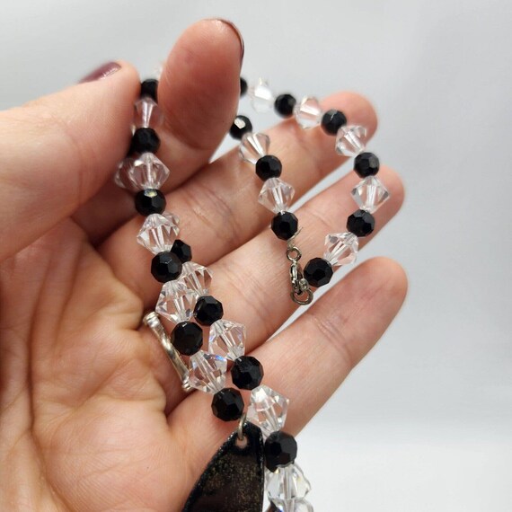 Vintage Mid-Century Modern Copper Blue Enamel Rev… - image 5