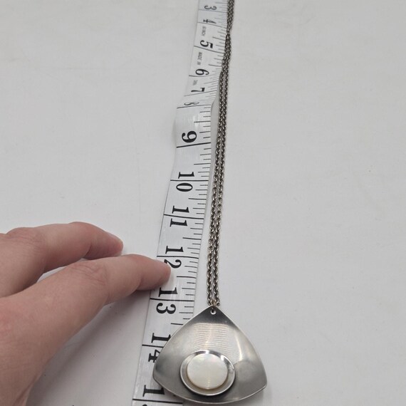 Vintage Lord Python Abalone Shell Pendant Necklac… - image 5