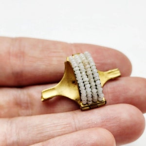 Vintage Unique Beaded Scarf Or Boutonniere Tube Pat.APLD FOR Pin Brooch Rare