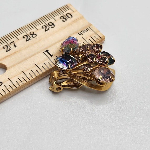 Vintage Juliana Rainbow Iris Molded Lava Rock Rhi… - image 5