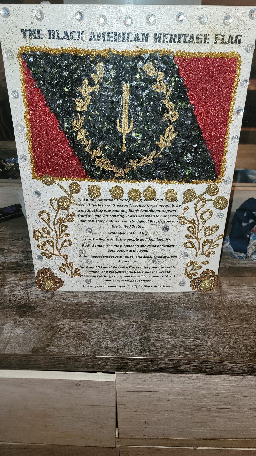 Black American Heritage Flag – Dimensional Tribute Canvas 12x16 - Etsy