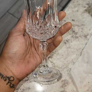service de bar, verres, verres, objets de collectionVerres à verres en Cristal d&#39;Arques Longchamp vintage - Lot de 4
