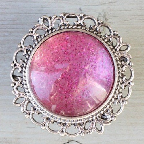 Glitter Knobs in Hot Pink Glitter Pink Drawer Knobs Etsy