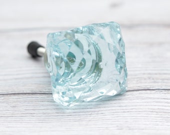 Aqua Knobs Etsy