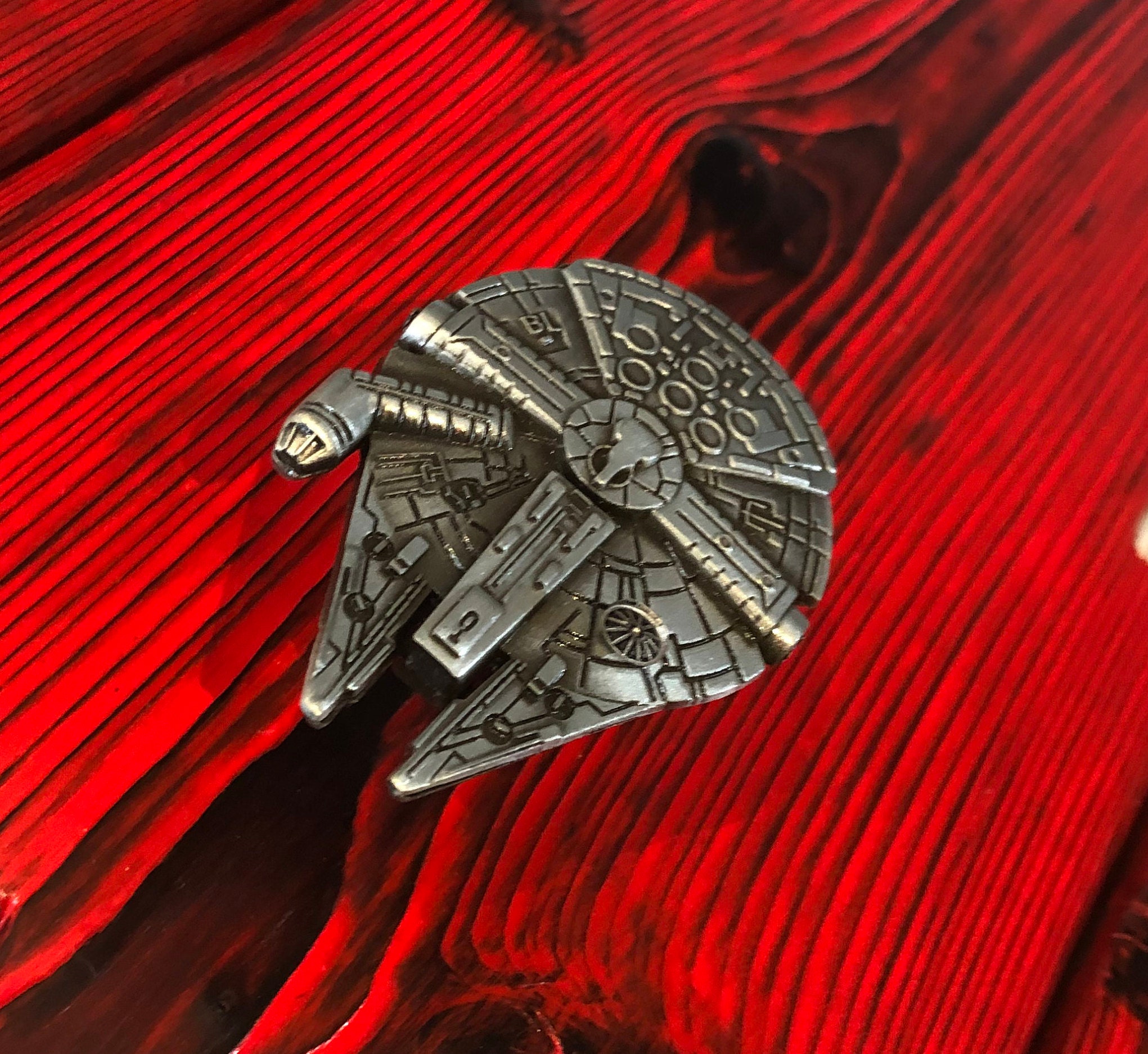 Star Wars Drawer Knob Millennium Falcon in Metal Etsy Canada