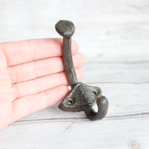 Cast Iron Wall Hook Small Hook for Wall Rustic Home Decor Clearance Sale image 3