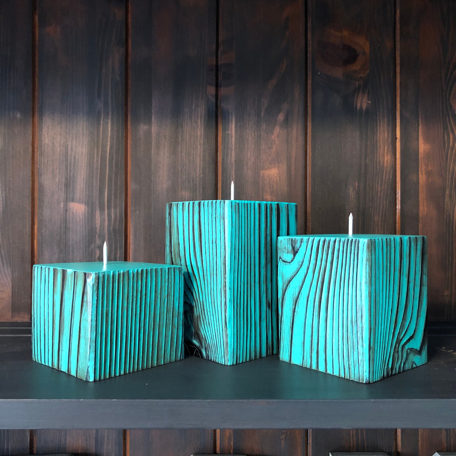 Candle Holders Candle Base Rustic Candles Candle Lovers Etsy