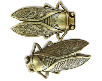 Cicada Drawer Knob Set of 2 / 4 / 6 /8 - Bug Cabinet Knobs - Gift Insect Lover