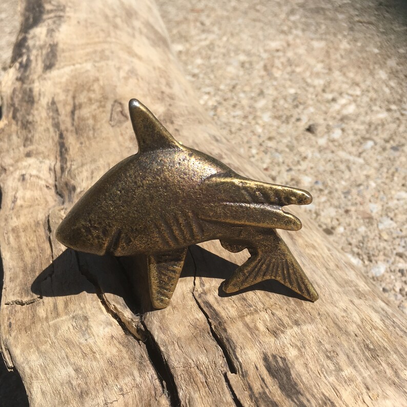 Shark Drawer Knobs Nautical Cabinet Knobs Fish Drawer Etsy