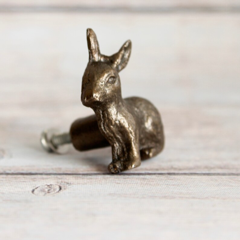Little Rabbit Drawer Knobs Small Bunny knobs in Etsy