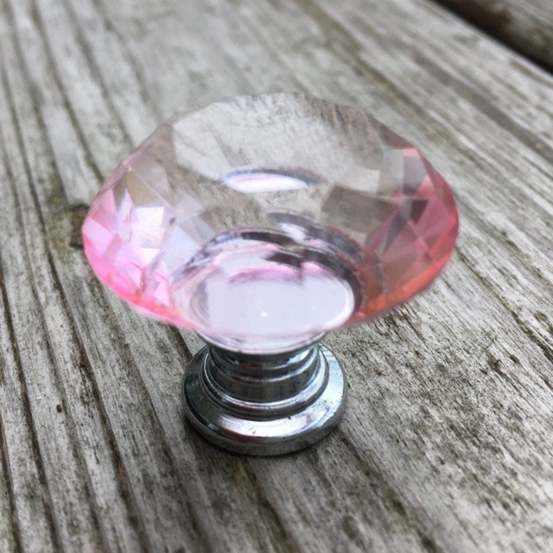 Pink Crystal Drawer Knobs Glass Knobs in Pink Pink Etsy