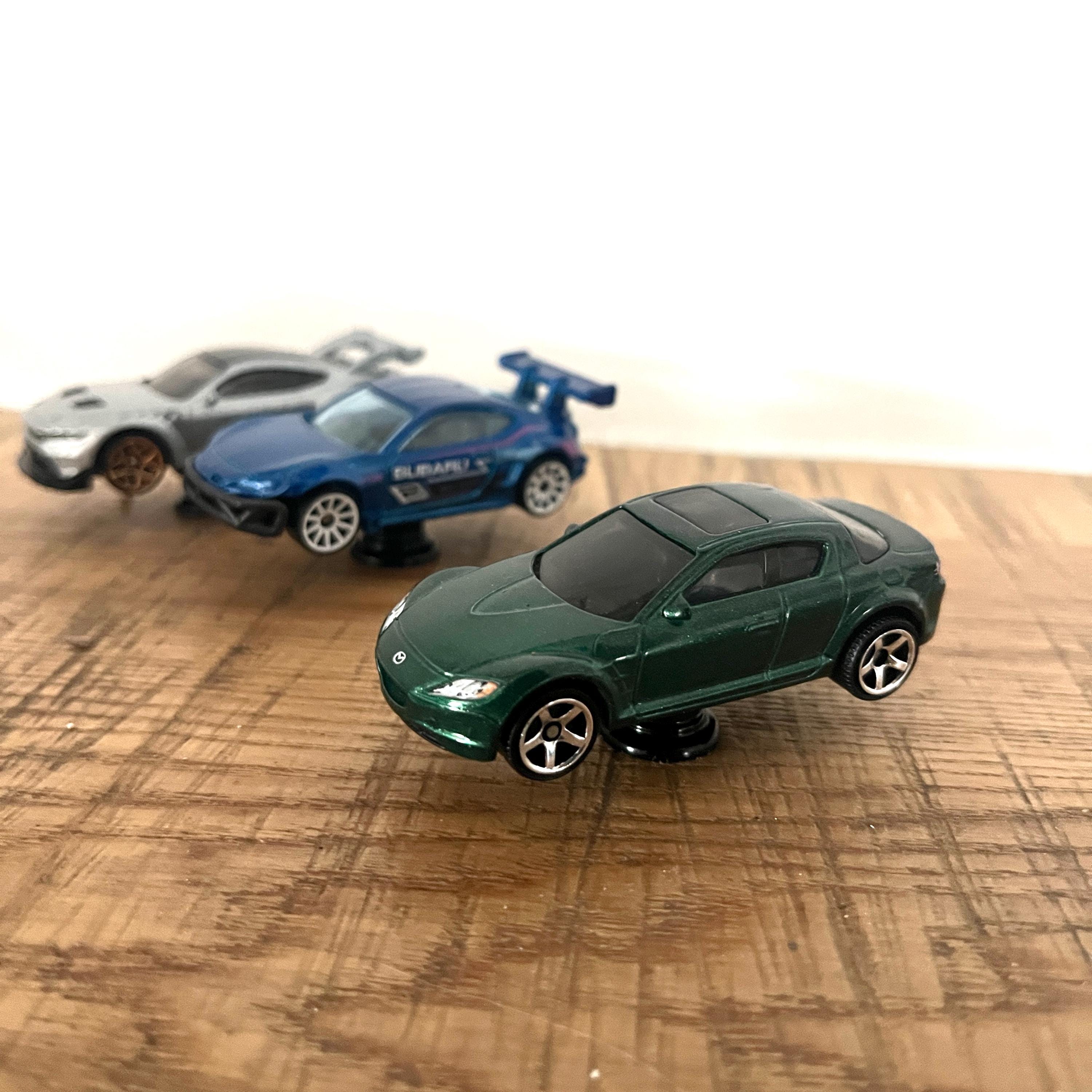 Lot 6 Poignées Porte Enfant Dessin Animé - Boutons Tiroir Anti-Collision Voiture Sport, Colle Souple PVC