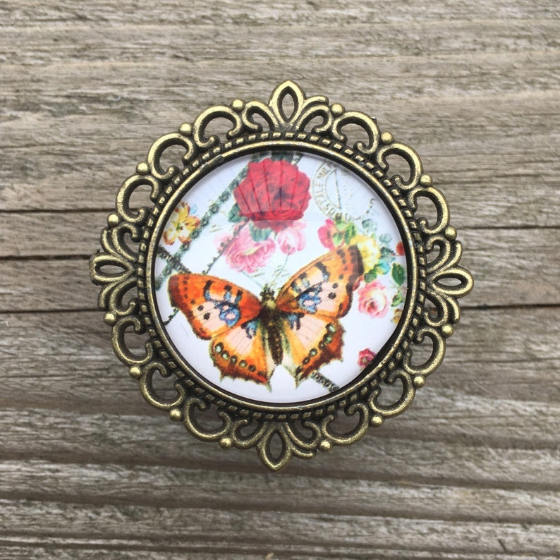 Butterfly Drawer Knobs Butterfly Cabinet Knobs In Brass Etsy