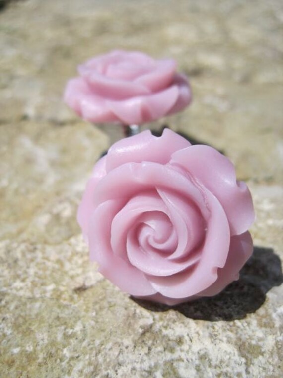 Little Flower Drawer Knobs In Antique Pink Rose Drawer Knobs Etsy