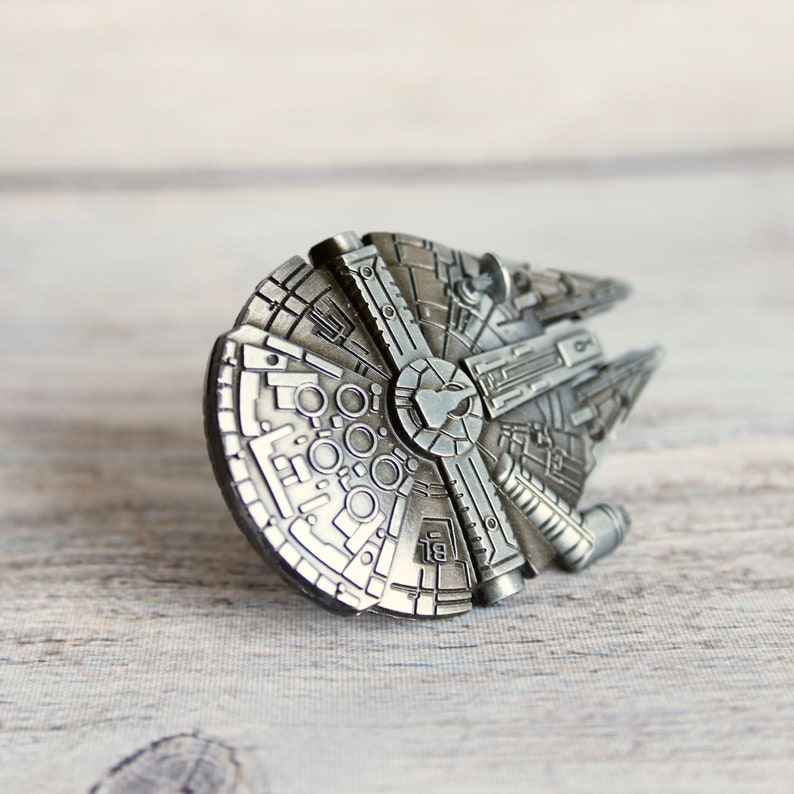 Star Wars Drawer Knob Millennium Falcon in Metal Etsy