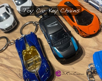 Toy Car Key Chains - Die Cast 1:64 Scale Car Key Chain - Gift Car Lover