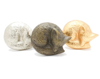 Fox Drawer Knobs Metal  3 colors - Woodland Decor Fox Cabinet Knob for Nursery - Fox Furniture Knobs