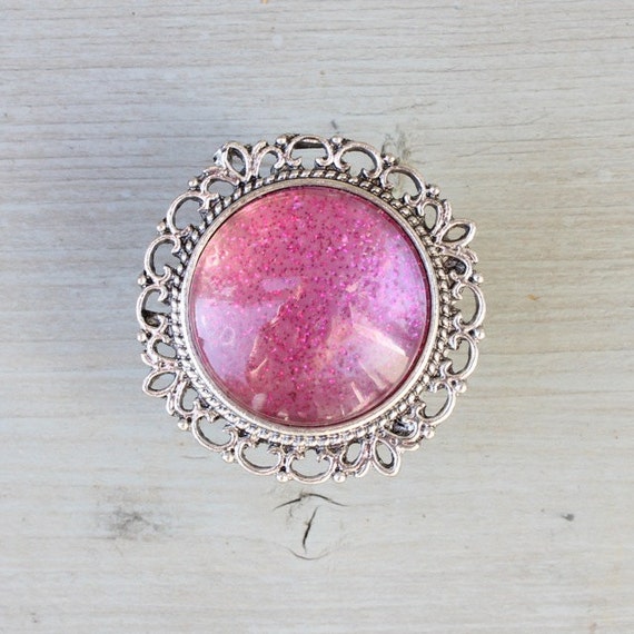 Glitter Cabinet Knobs In Hot Pink Glitter Pink Drawer Knobs Etsy