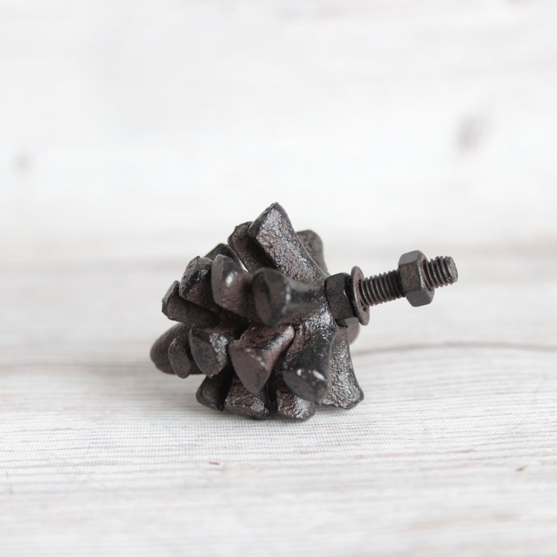 Pinecone Knob for Fall Decor Pine Cone Knob Cast Etsy