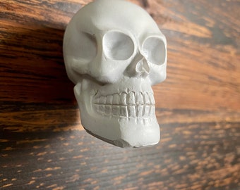 White Skull Drawer Knobs - Gothic Decor Skull Cabinet Knobs