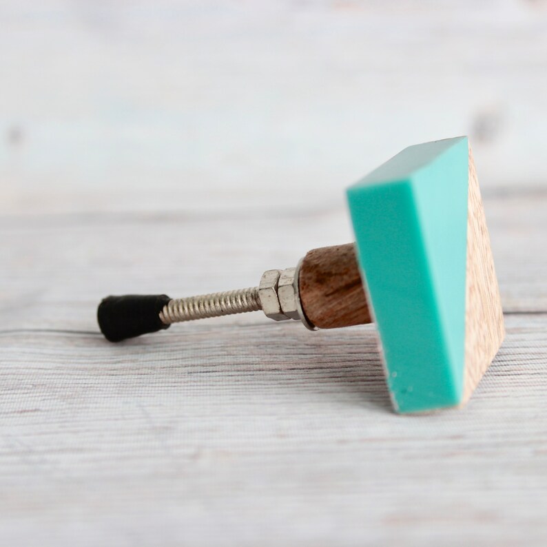 Square Drawer Knob for Modern Decor Geometric Knobs Etsy