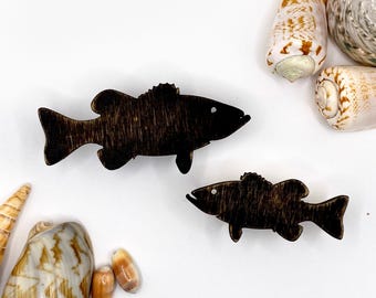 Wooden Fish Drawer Knob - Coastal & Nautical Furniture Hardware - Fish Shaped Knob for Dresser, Cabinet, or Kids Room Decor - Beach Style