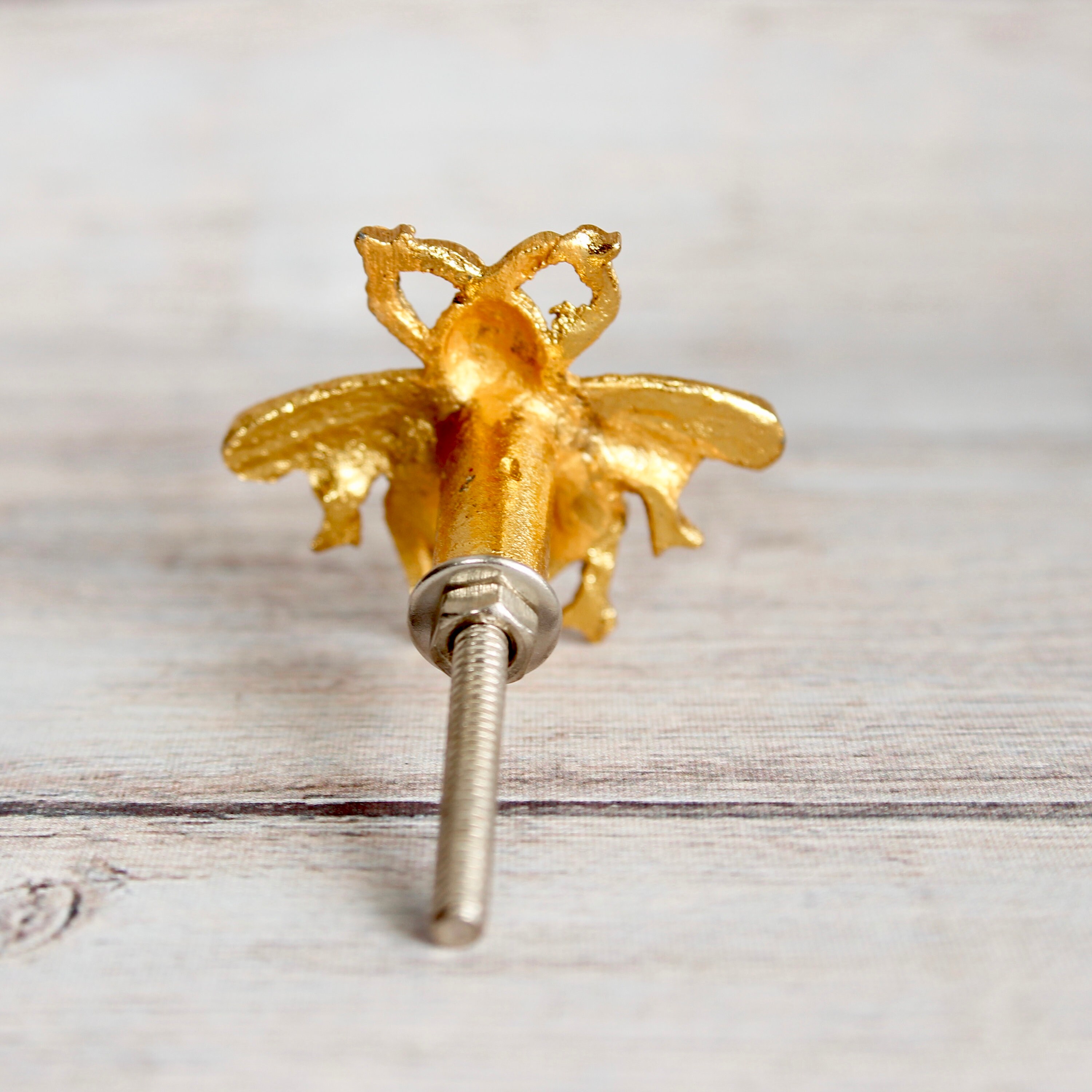 Honey Bee Drawer Knob in Gold Bumble Bee Drawer Knob Etsy