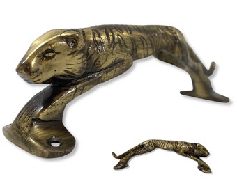 Jaguar Drawer Pull Brass - Jaguar Door Handle - Big Cat