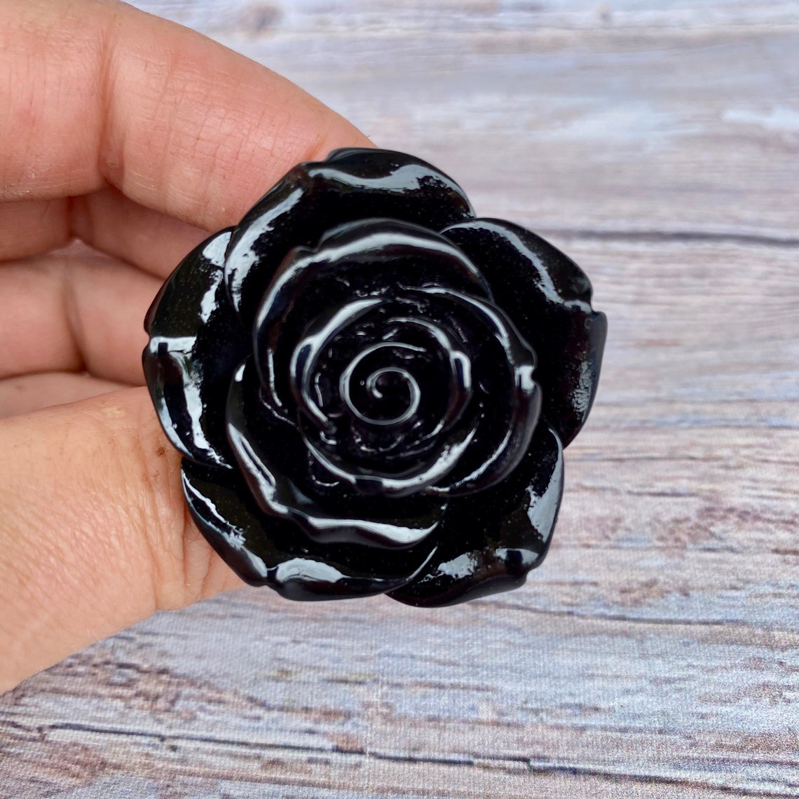 Black Rose Flower Drawer Knobs Rose Knobs in Black Etsy