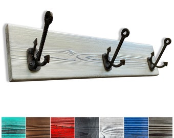 Anchor Coat Hook Towel Rack 24 inch Bathroom Decor Nautical Coastal