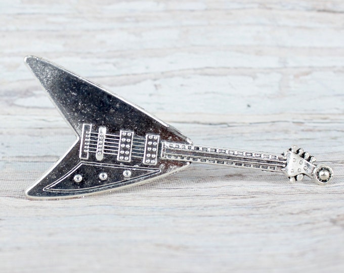 Guitar Drawer Knob in Silver Hardware for Boys Room Etsy