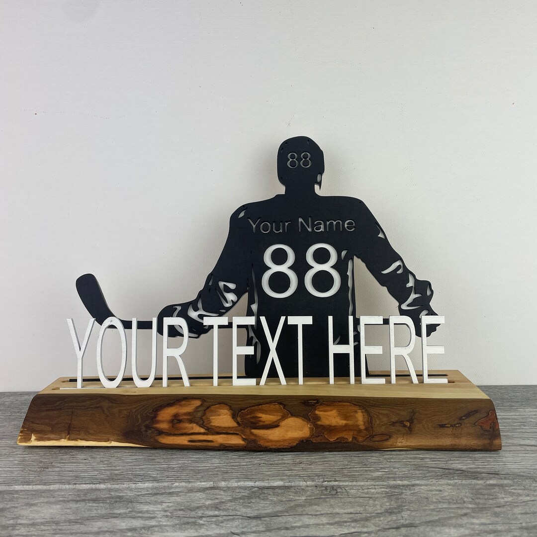 Custom Hockey Name Sign Personalized Ice Hockey Name Plague Etsy