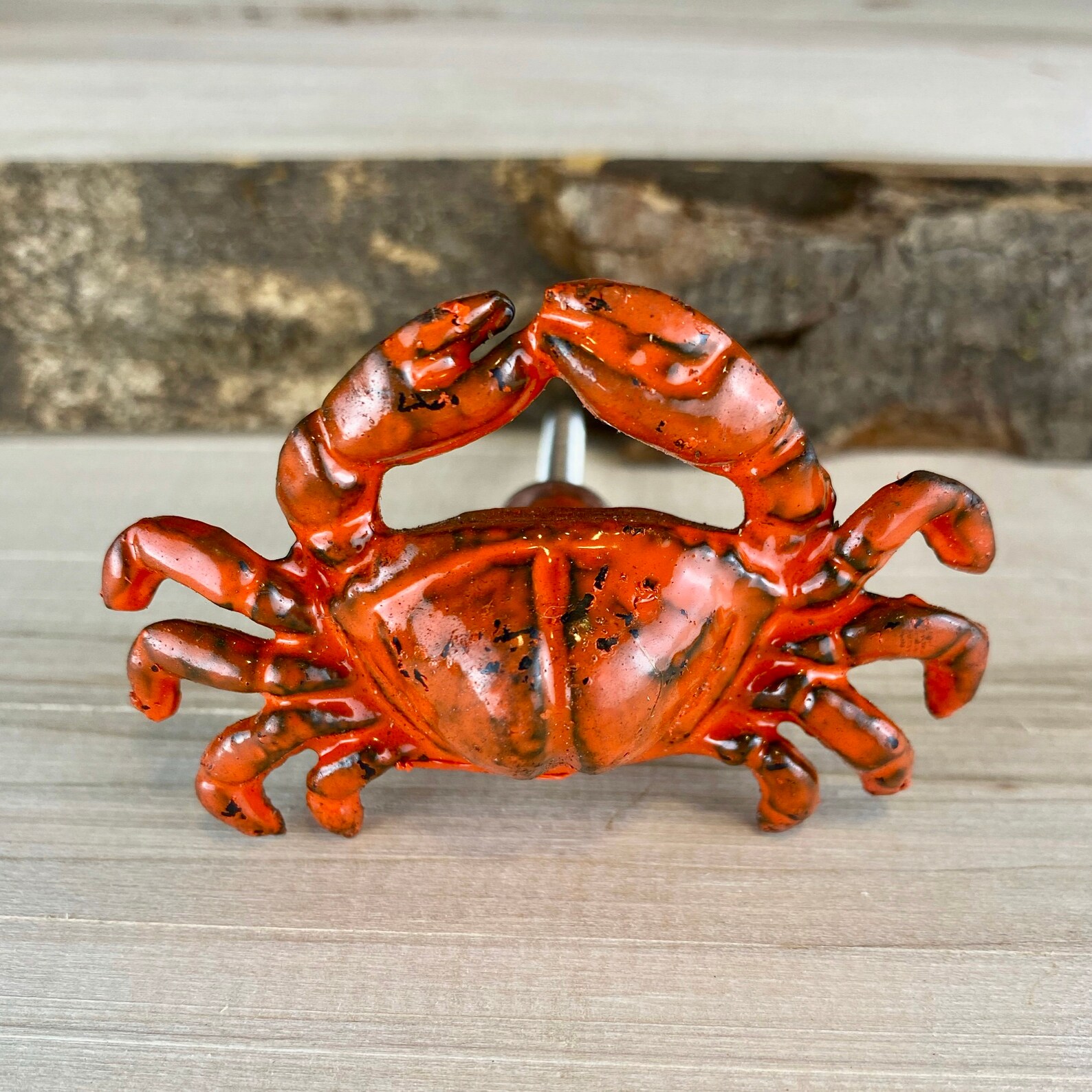 Crab Drawer Knobs in Red or Gold Crab Knobs for Etsy