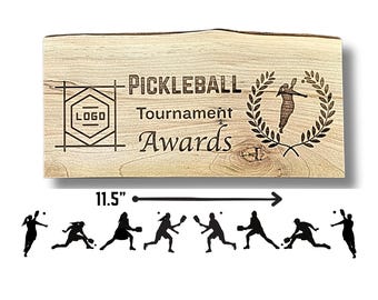 Personalized Maple Wood Pickleball Trophy: Custom Tournament Award