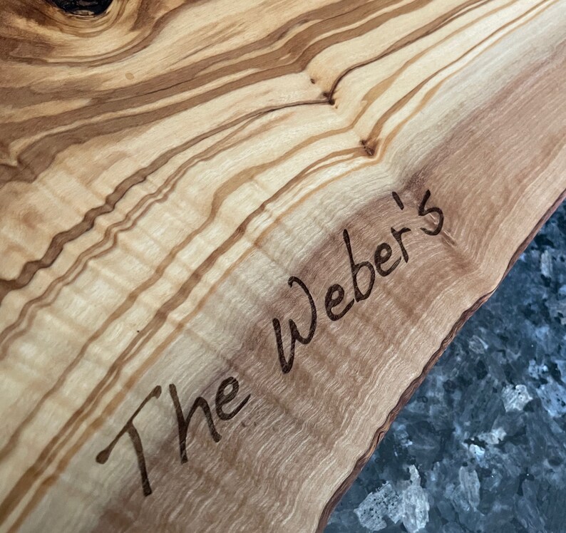 Olive Wood Charcuterie Board Serving Board With Handles Etsy