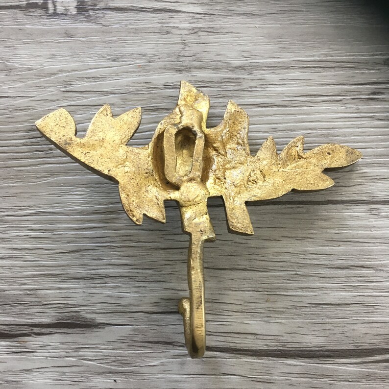 Brass Hook for Walls with Birds on Branch Bird Wall Hook Etsy
