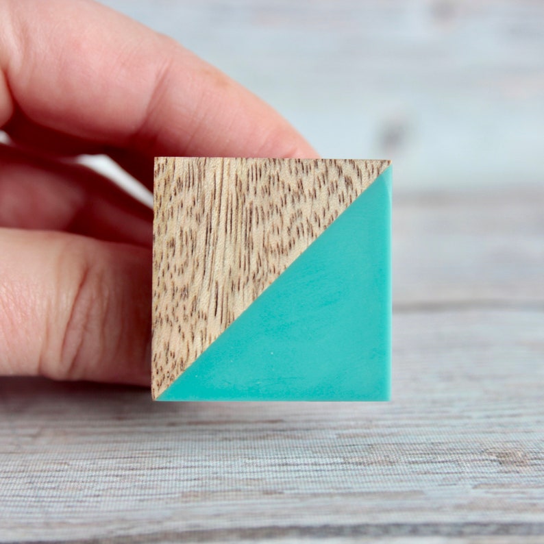 Square Drawer Knob for Modern Decor Geometric Knobs Etsy