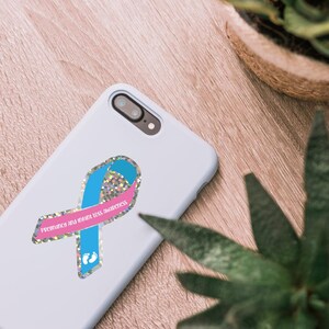 Adesivo per la consapevolezza della perdita di gravidanza e infantile - Glitter