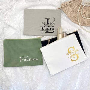 Personalisierte Make-up-Tasche, Hochzeitsgeschenk, Brautjungfer Geschenke Vorschlag, benutzerdefinierte Kosmetiktasche, Bachelorette Party Favors, Mädchentasche, beste Geschenke für Sie